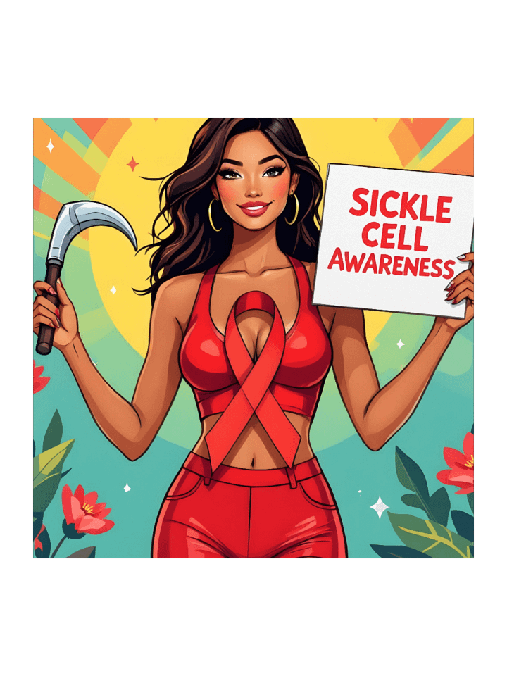 Sickle Cell Awareness Kiss Cut Stickers product image (1)