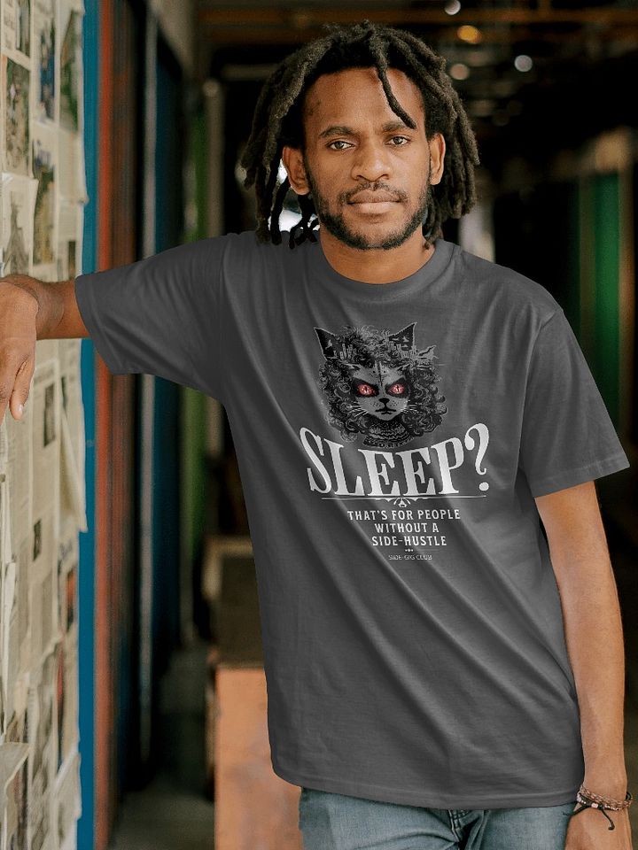 Sleepless Hustle: No Sleep, Just Side-Gigs Oversized Tee product image (2)