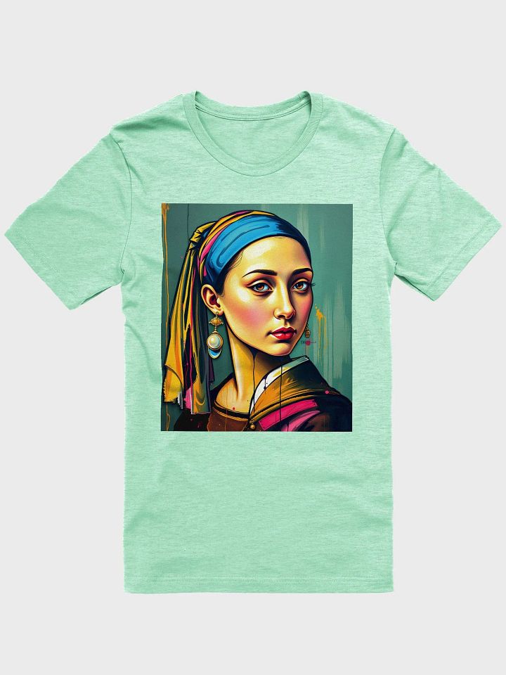 My Pop art X Drippy angy style "Girl with the pearl earring" Supersoft tee product image (1)