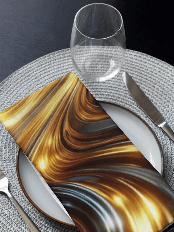 Cosmic Clouds Cloth Napkin Set | AI Design no purpose no freedom product image (2)