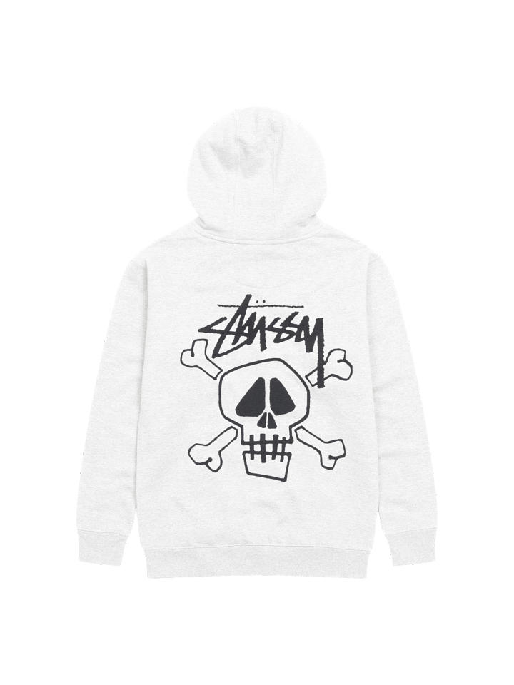 SKULL & BONES HOODIE PIGMENT DYED product image (1)