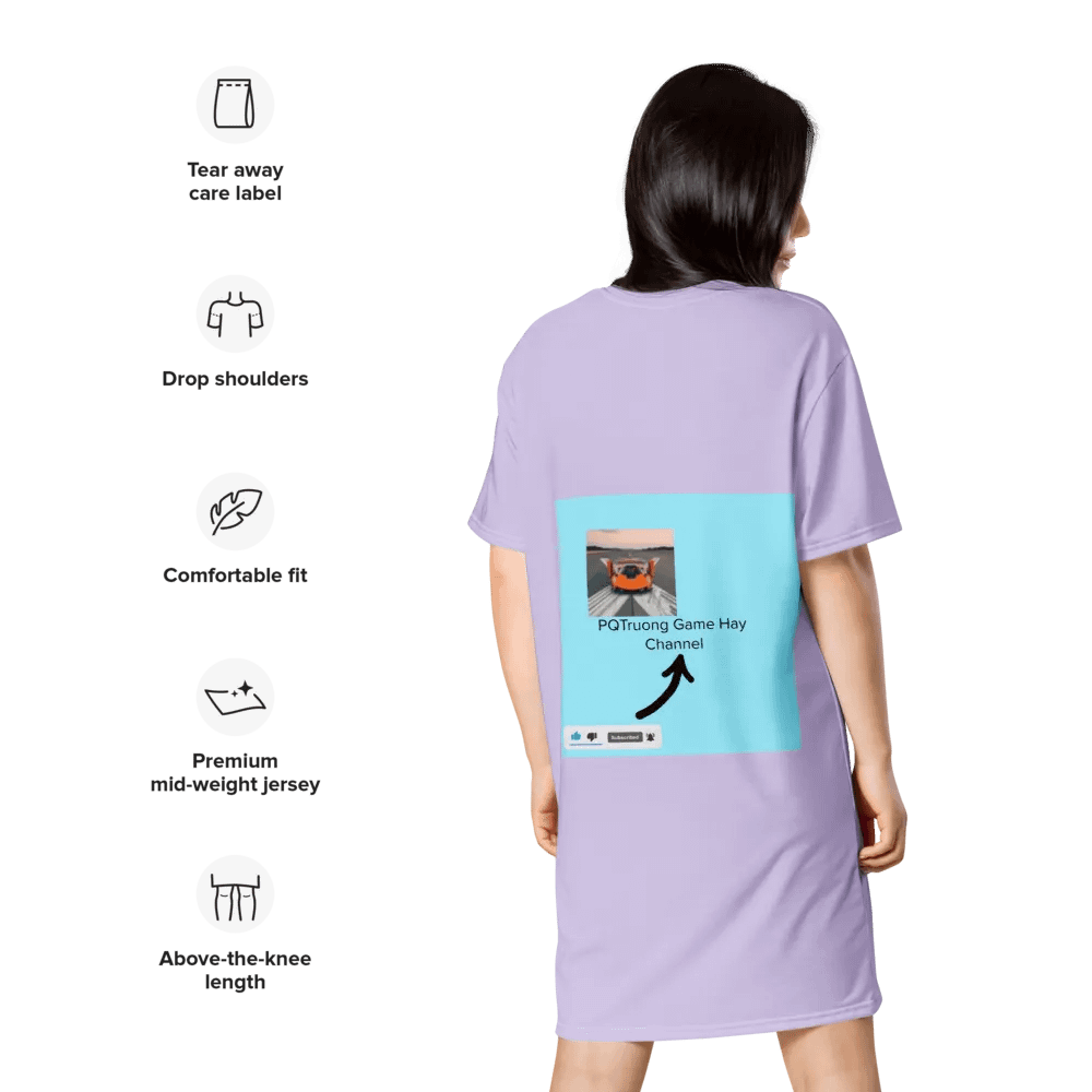 Váy thun in toàn thân/Full body printed T-shirt dress product image (9)