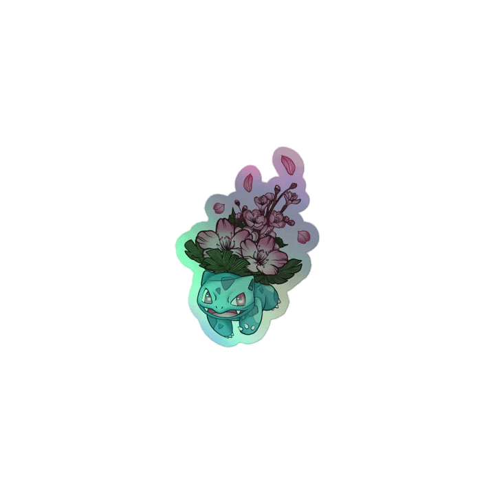 "Blossoming Ivysaur" Holographic Sticker product image (1)