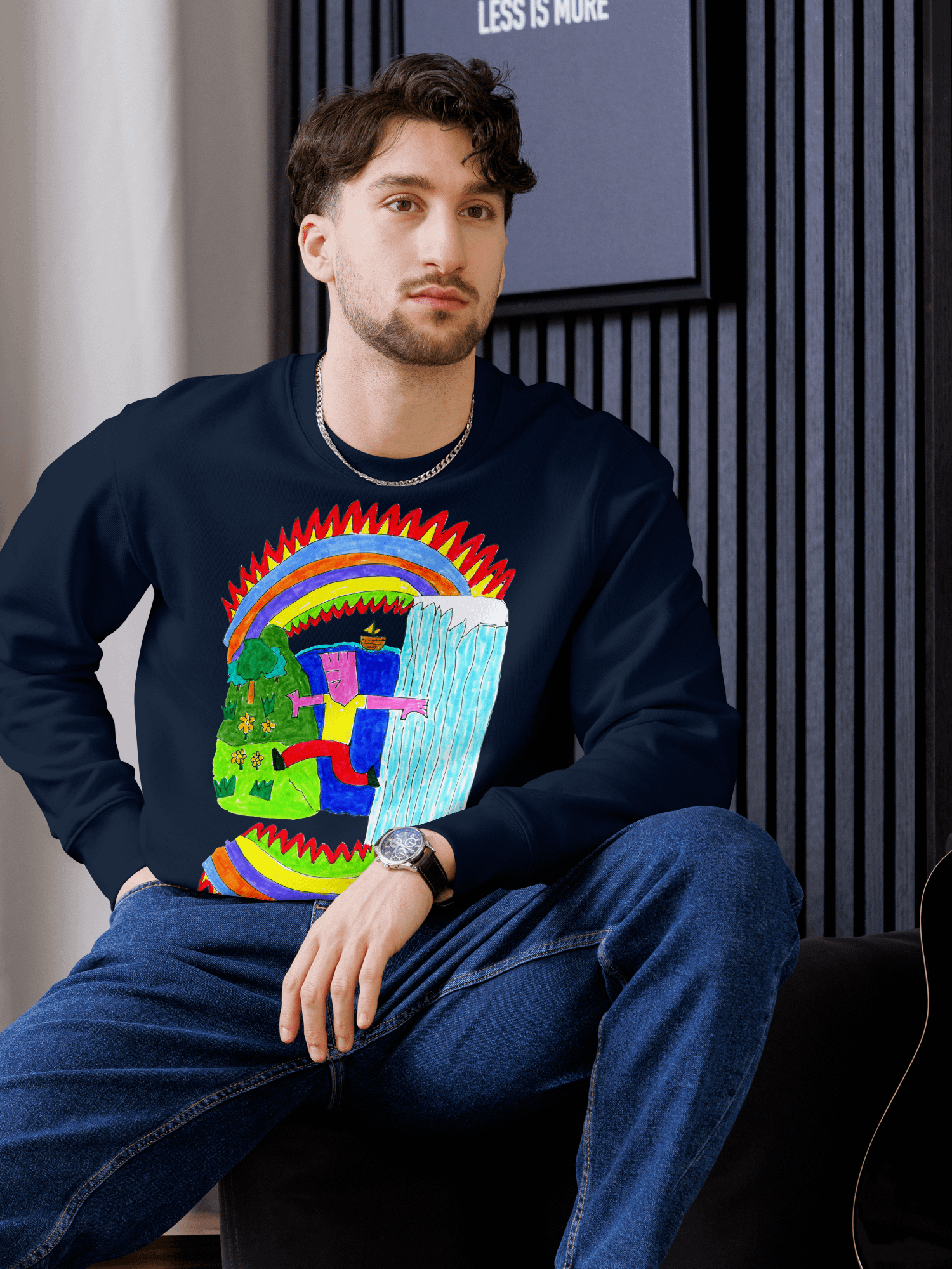 Abstract Lands Beyond Unisex Eco Sweatshirt product image (5)