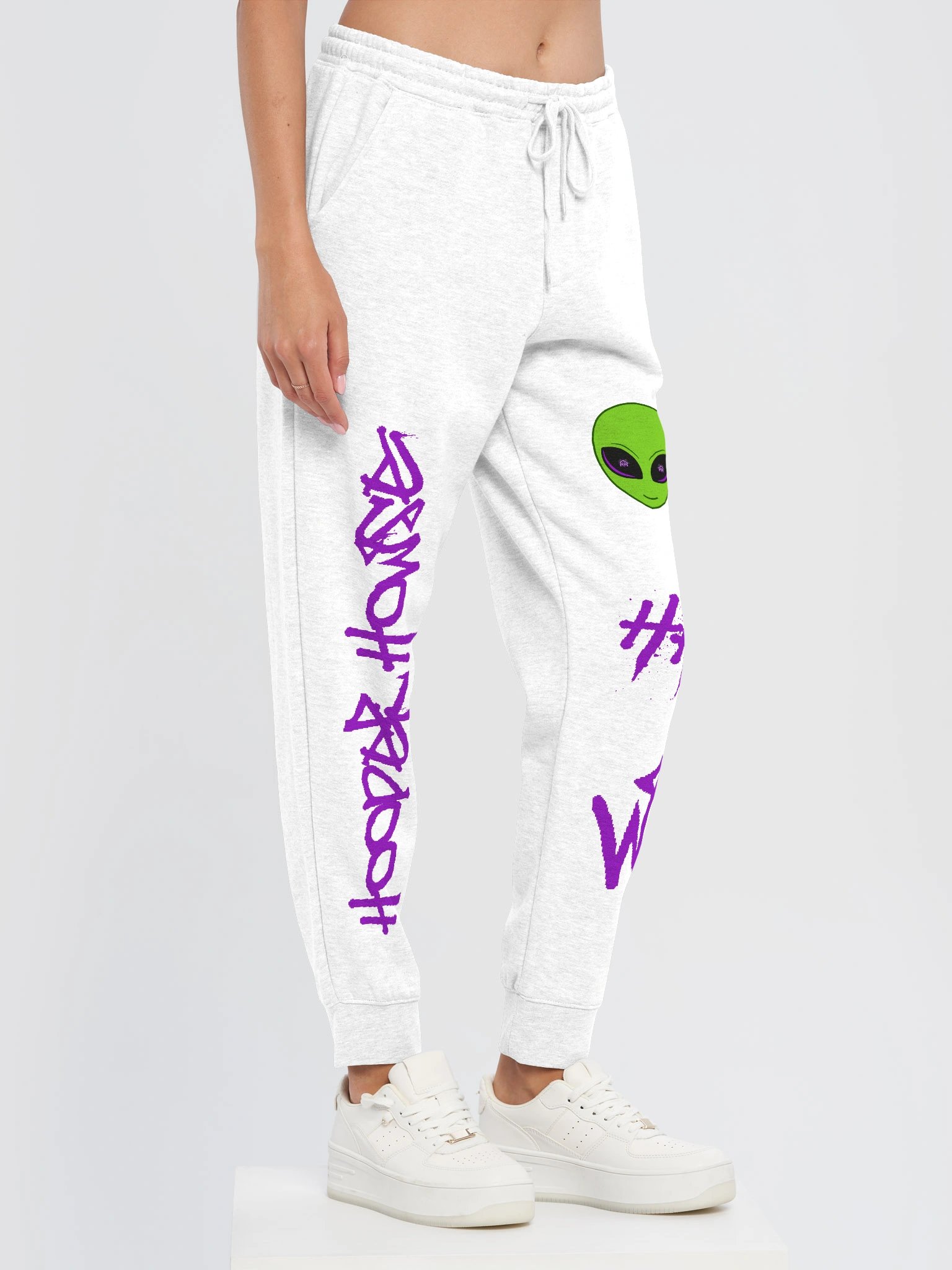 Alien Joggers - WHITE product image (3)