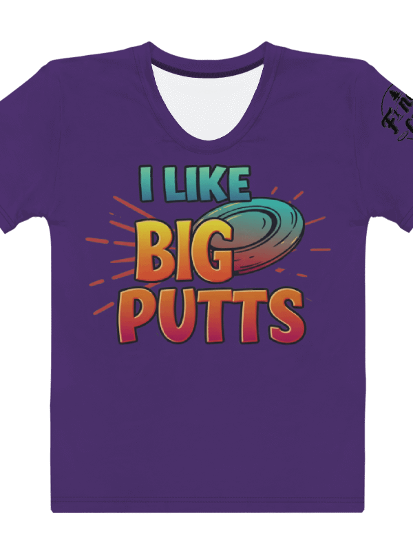 Fancy Lads Women's Purple T-shirt "I Like Big Putts" product image (1)
