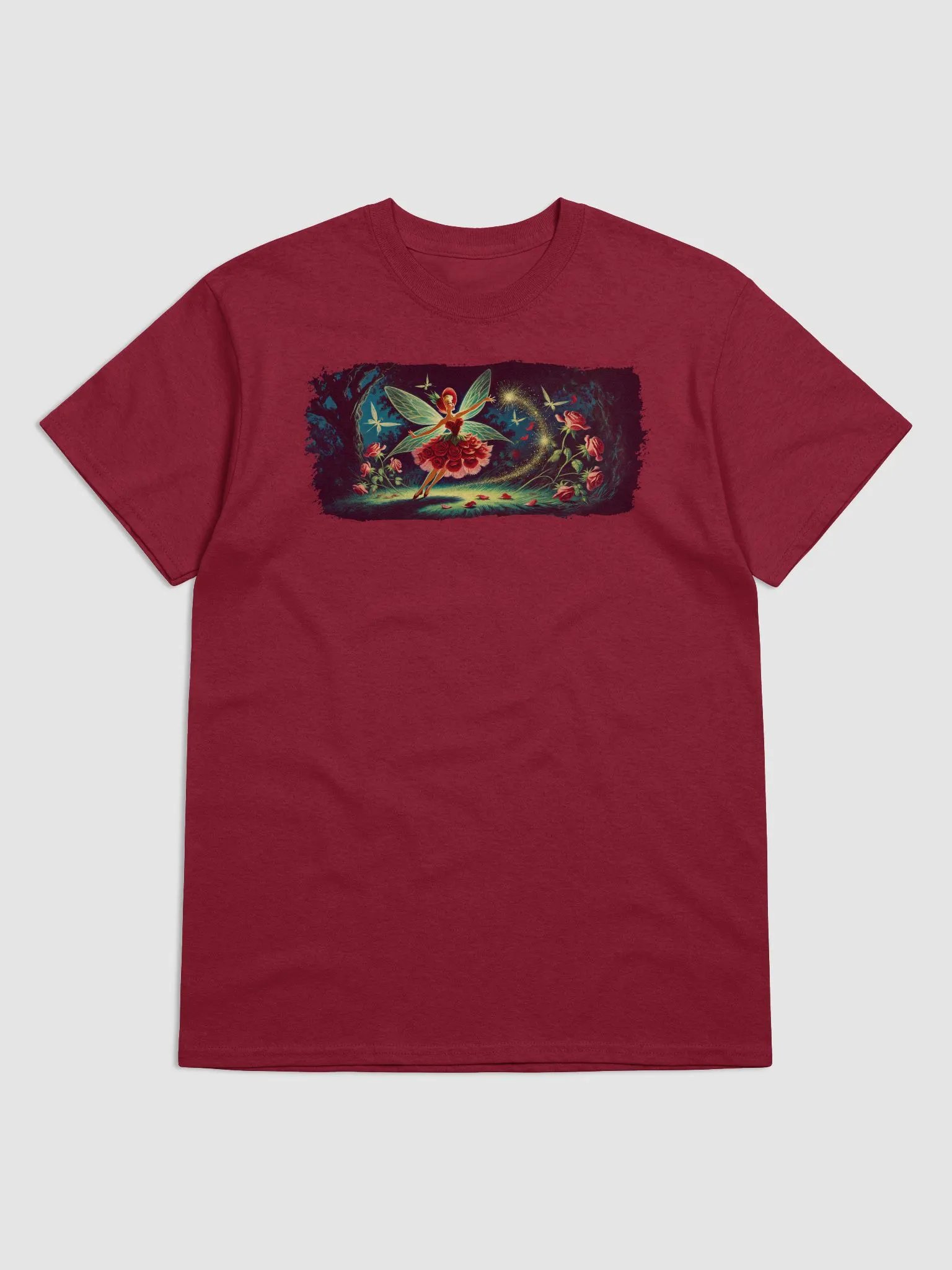 Pink Rose Fairy Basic T-shirt by Gildan product image (20)