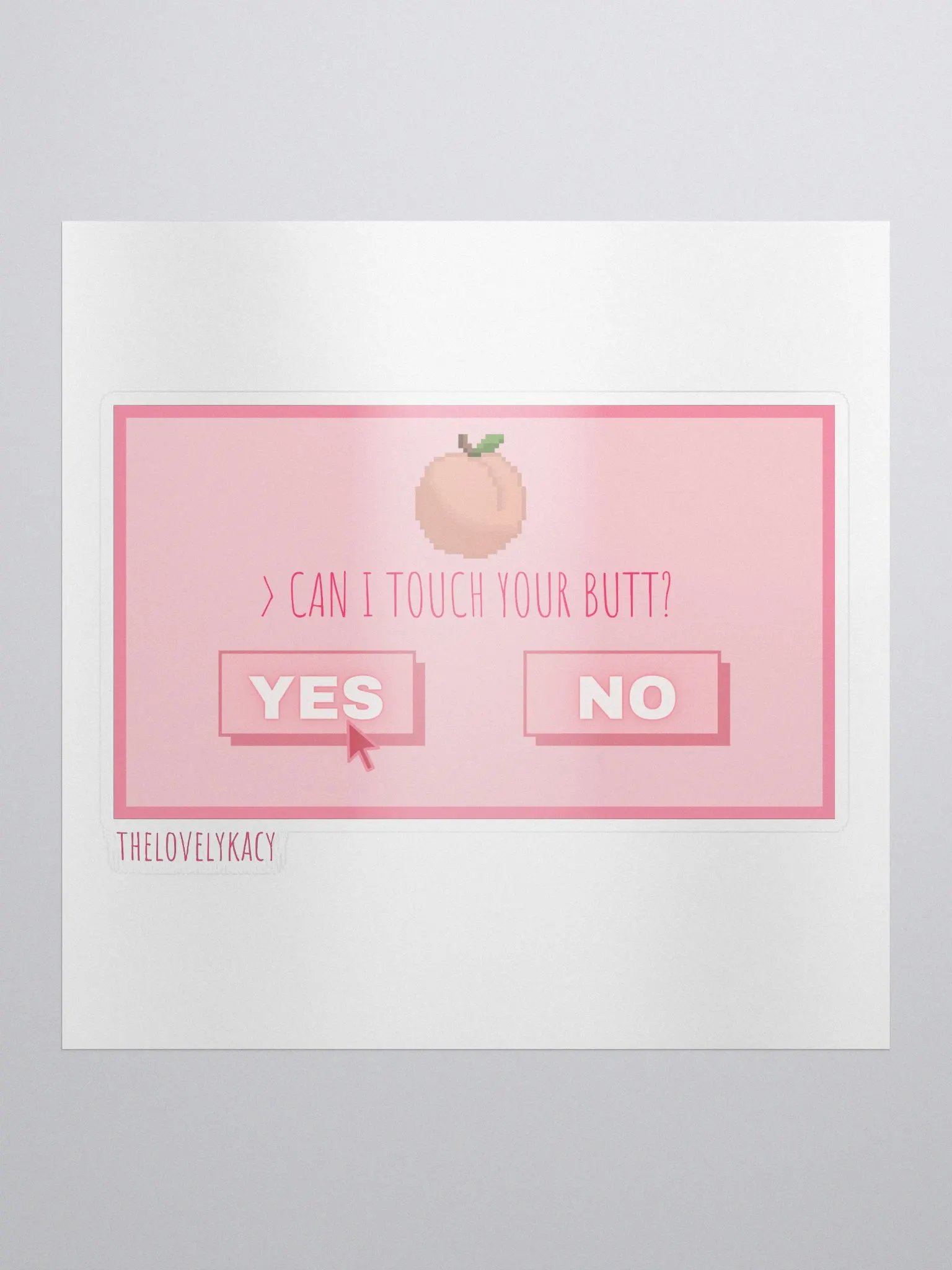 What's Up Peach? Sticker product image (1)