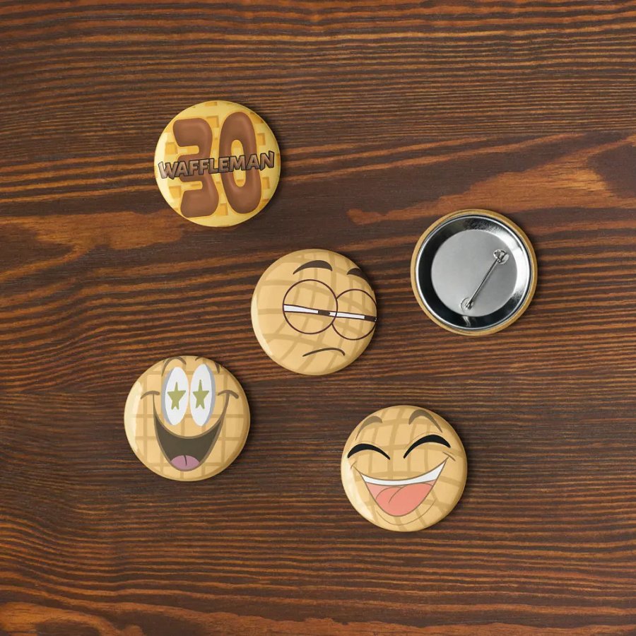 Waffleman Emote Buttons (Series 1) product image (3)