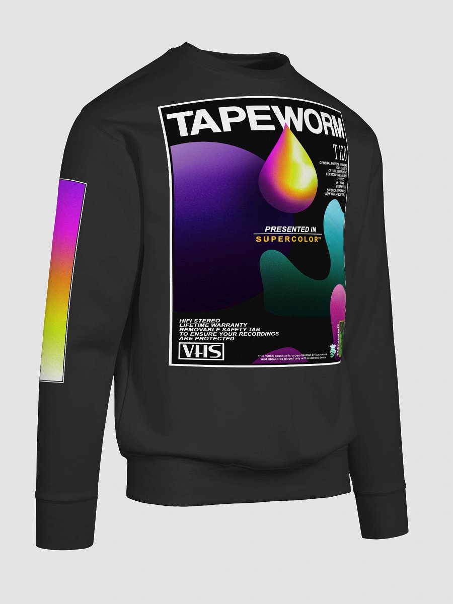 TAPEWORM VHS crewneck frontprint sweatshirt product image (10)