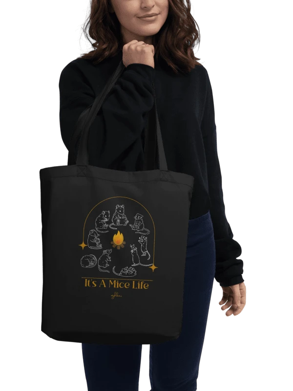 It's A Mice Life Eco Tote (Black) product image (7)
