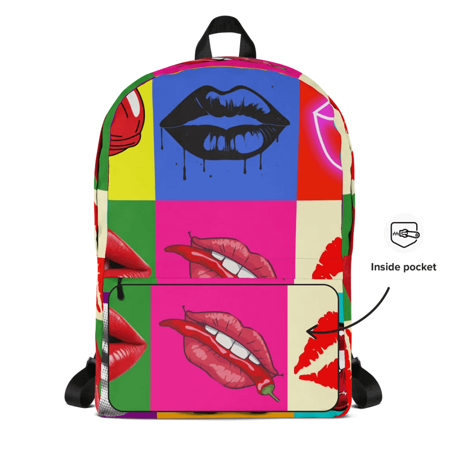 Luscious Lips and Cherries All-Over Print Backpack product image (10)