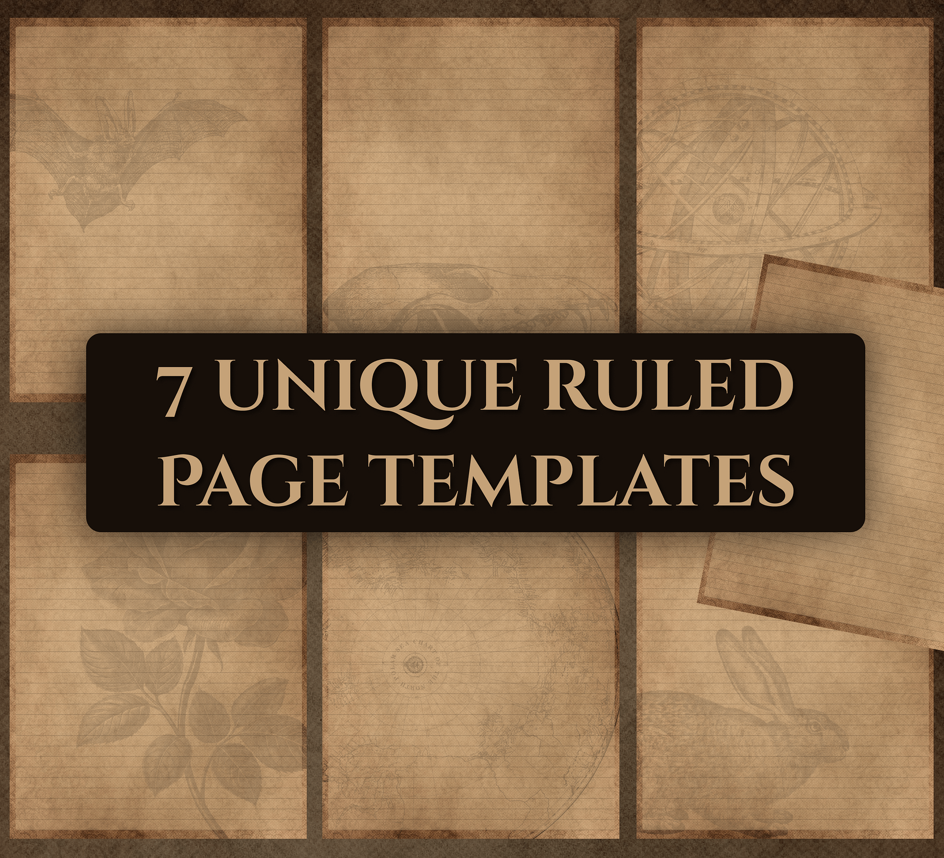 Vintage Stormlight / Cosmere RPG Character Sheet & Journal (Fillable PDF) product image (4)