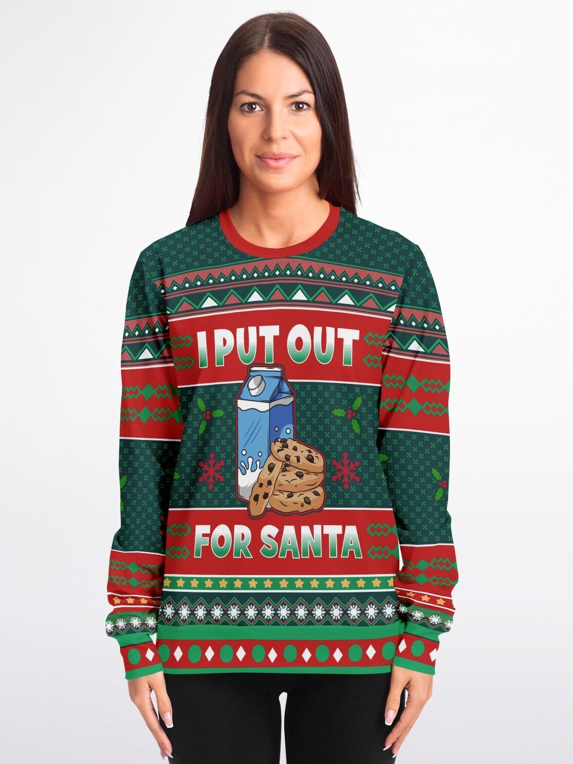 Funny Ugly Christmas Sweater "I Put Out For Santa" | Hilarious Naughty Holiday Sweater | Festive Party Outfit & Gift for Men & Women product image (1)