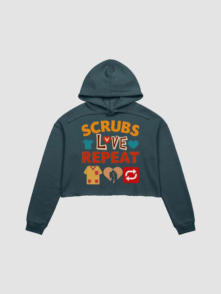 Love Repeat Scrubs Crop Hoodie product image (4)