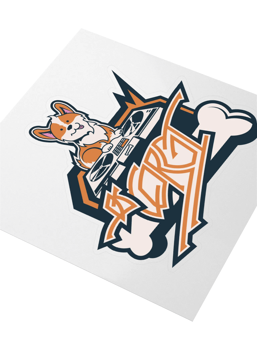 DJ CORGI sticker product image (3)