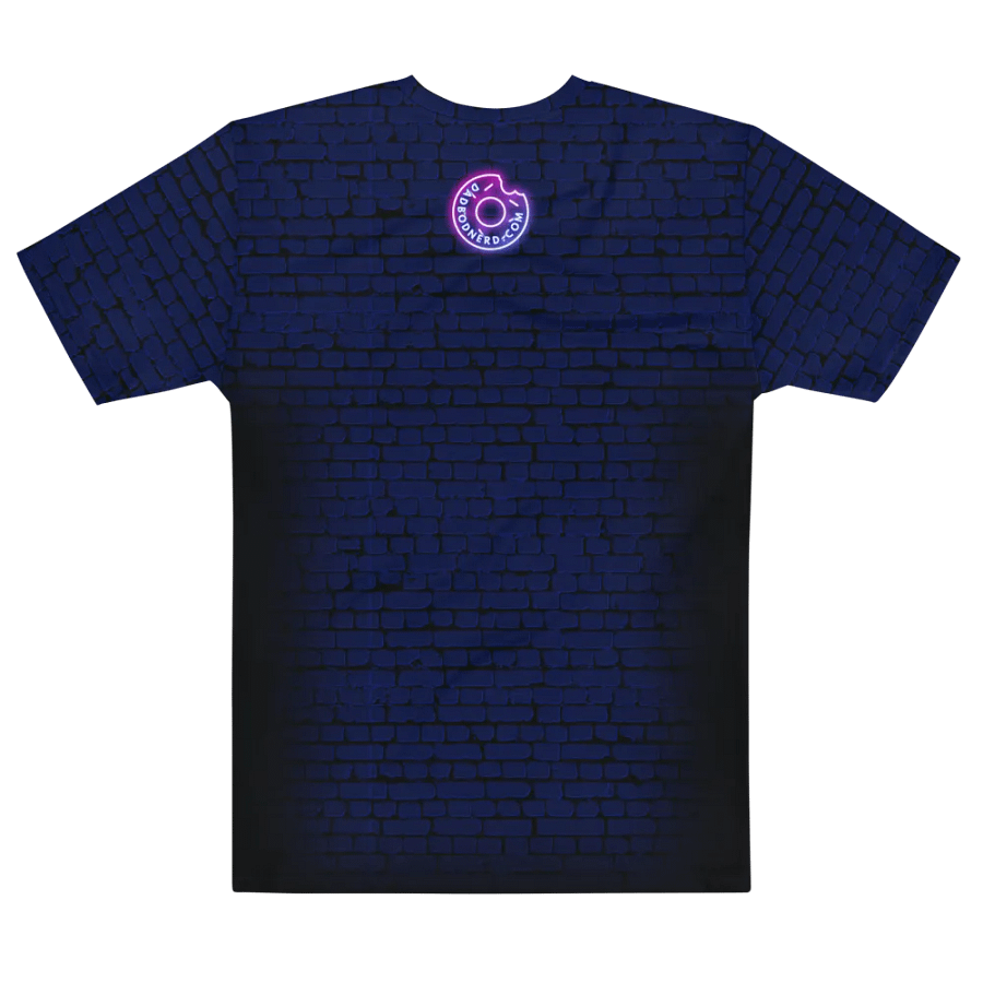 DBN Neon Sign on Blue Bricks - All-Over T-Shirt | #MadeByMELO product image (5)