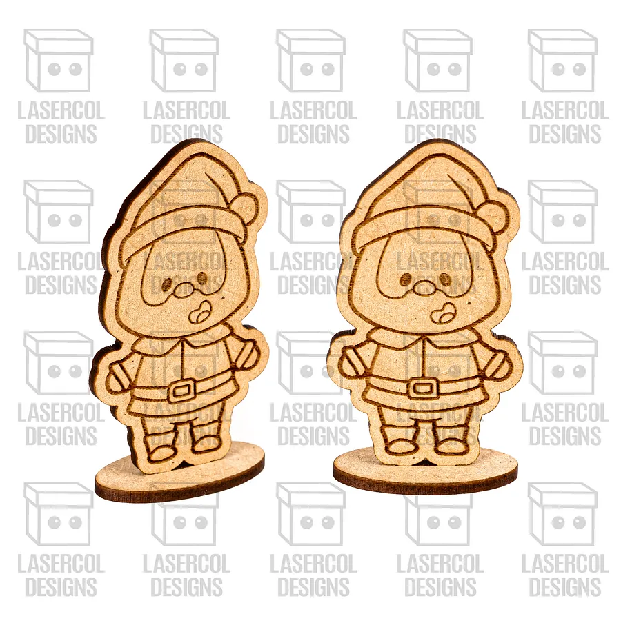 Christmas Characters Cut Outs with Base - Laser Cut Files product image (4)