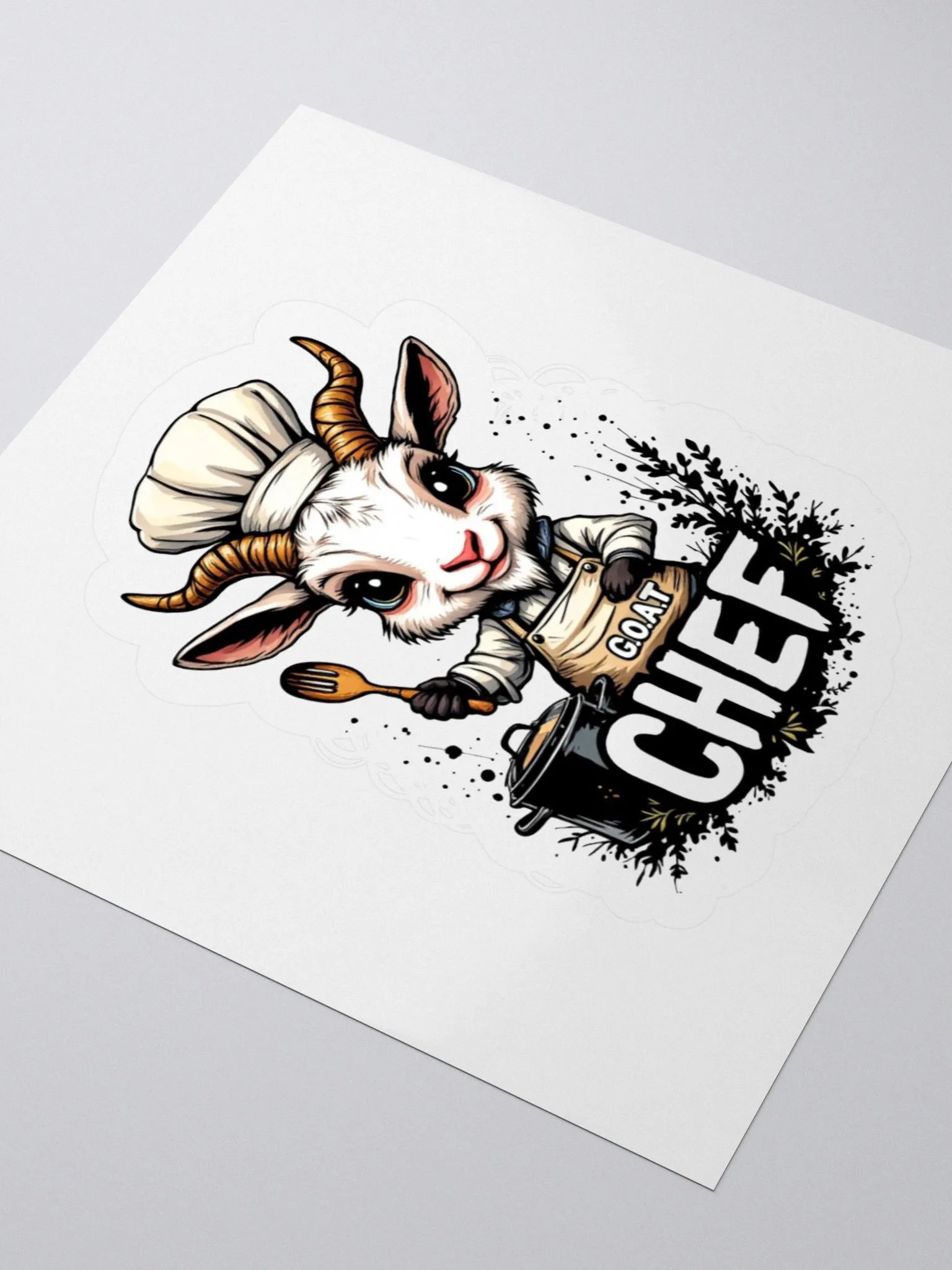 Baby G.O.A.T Chef Kiss Cut Stickers product image (9)
