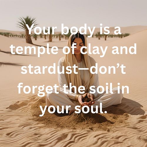 You are both cosmos and compost. The Earth holds your transformation. Be present in your bones. That’s where the magic lives
