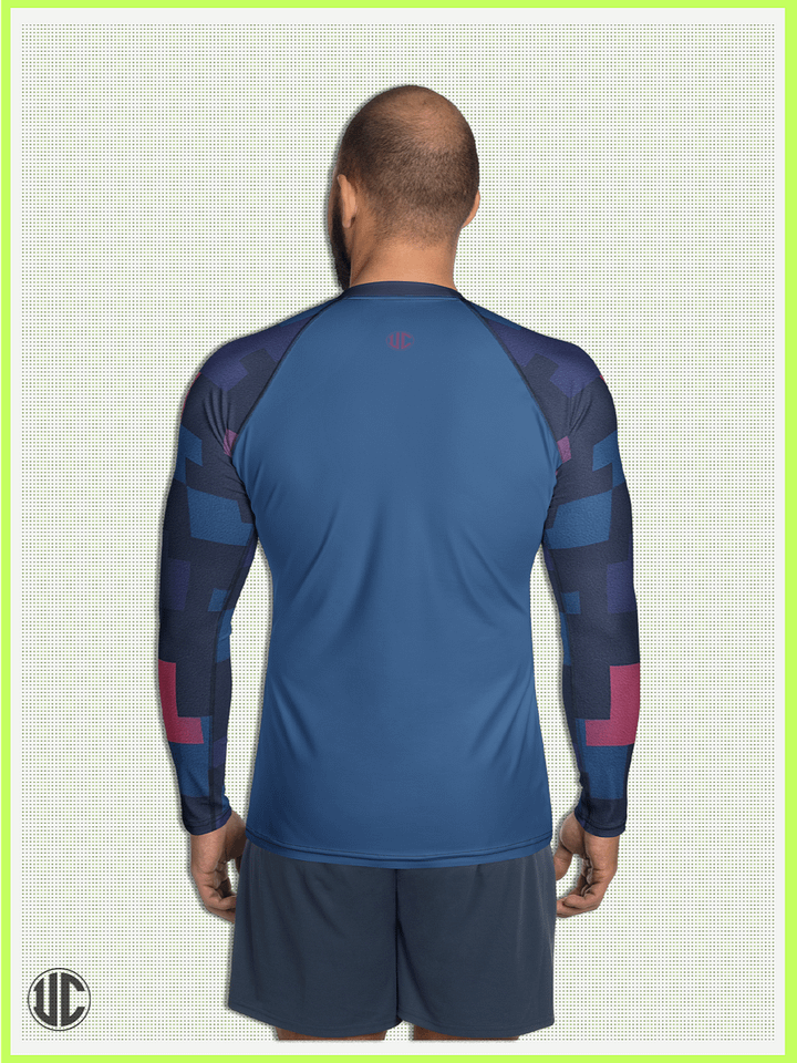 Jin’s Urban Digital Camo – Men’s Rash Guard product image (2)