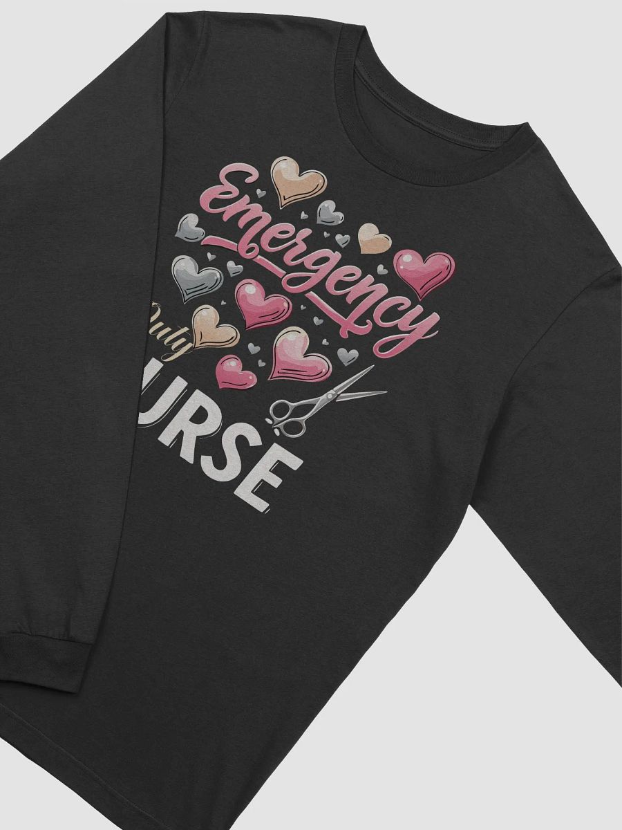 Valentines Emergency Duty Nurse Long Sleeve Tee product image (3)