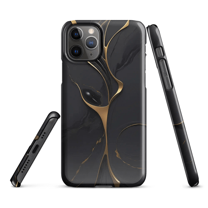 Snap Case for iPhone – Golden Noir Elegance product image (1)