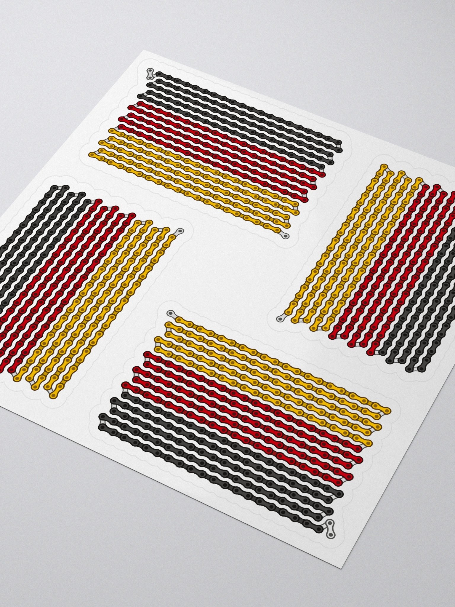 Germany Bike Chain Flag Sticker 4 Pack product image (3)