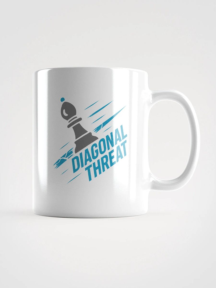 Diagonal Threat - White Glossy Mug product image (3)
