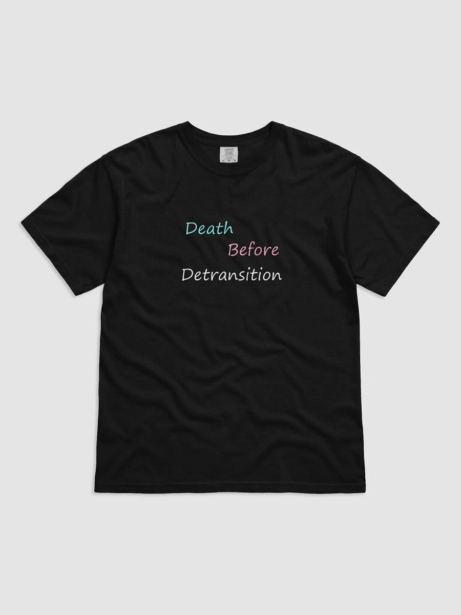 Death Before Detransition Text Shirt product image (1)