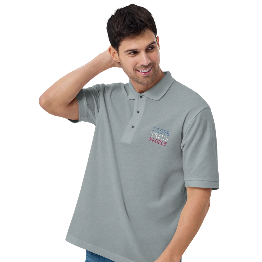 I Love Trans People - Embroidered Polo product image (4)
