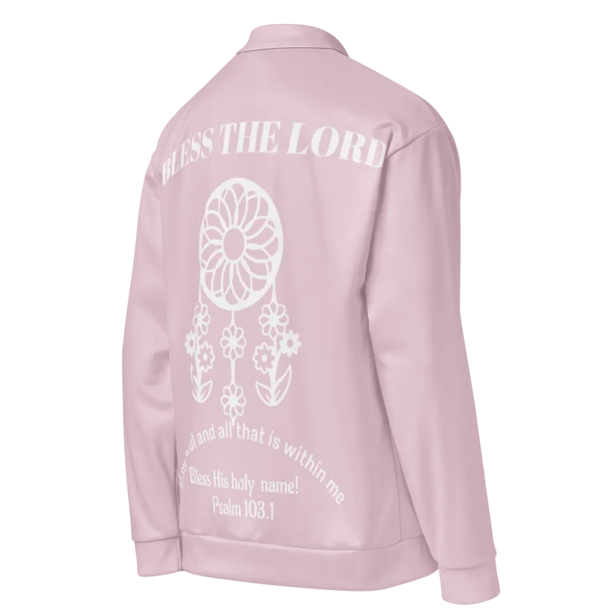 Blossom Pink Lace Bomber Jacket product image (9)