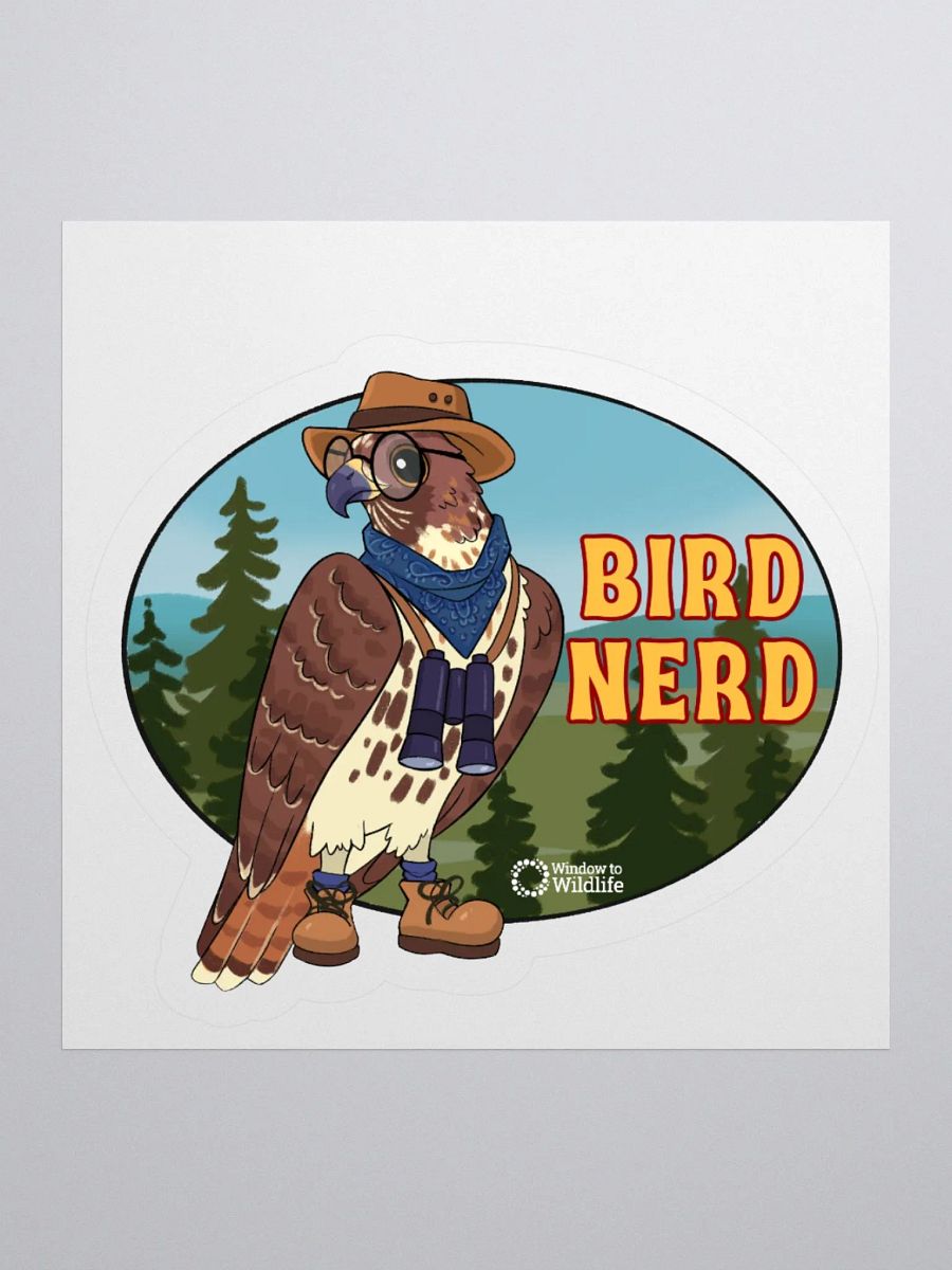 Red-tailed hawk - Bird Nerd Sticker product image (1)