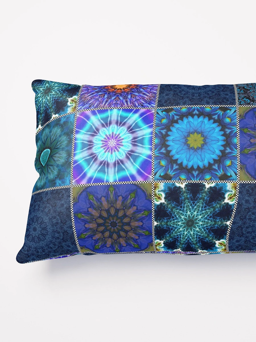 Blue Crazy Quilt Throw Pillow product image (7)