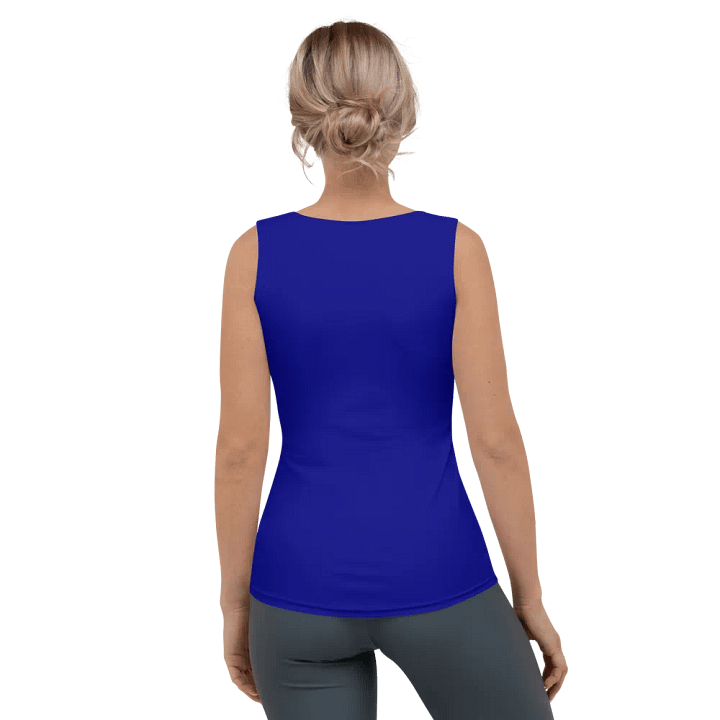 Plain Color Navy Blue Tank Top product image (2)