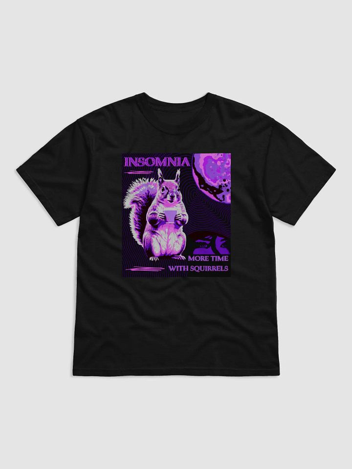 insomnia, more time with squirrels, pigment dyed tee product image (1)