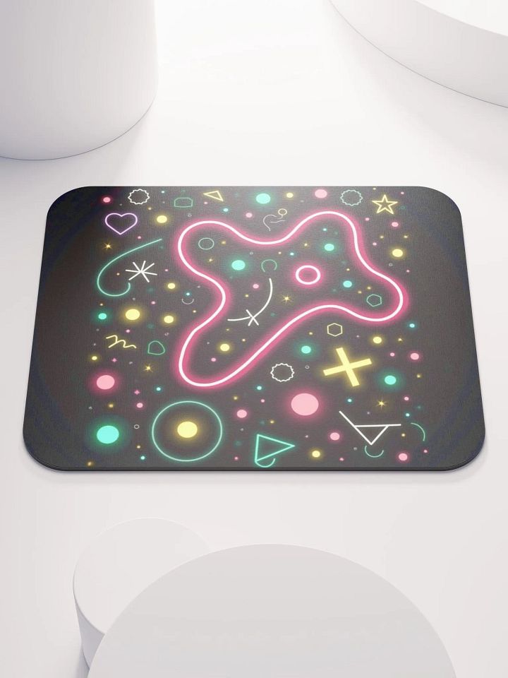 Neon Geometric Mouse Pad product image (1)