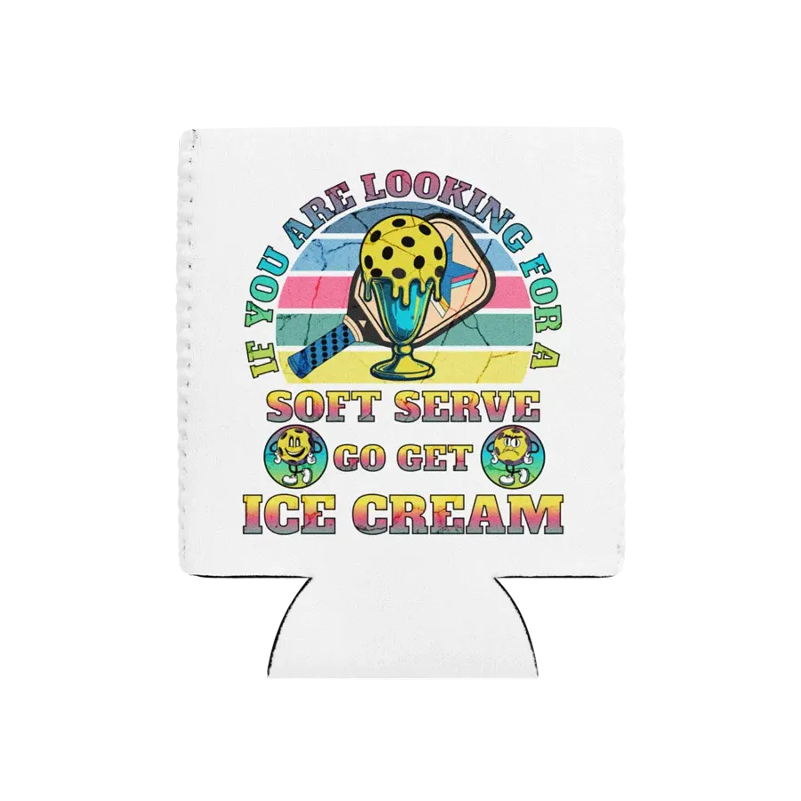 Soft Serve Go Get Ice Cream Pickleball Trophy Treat Can Cooler product image (1)