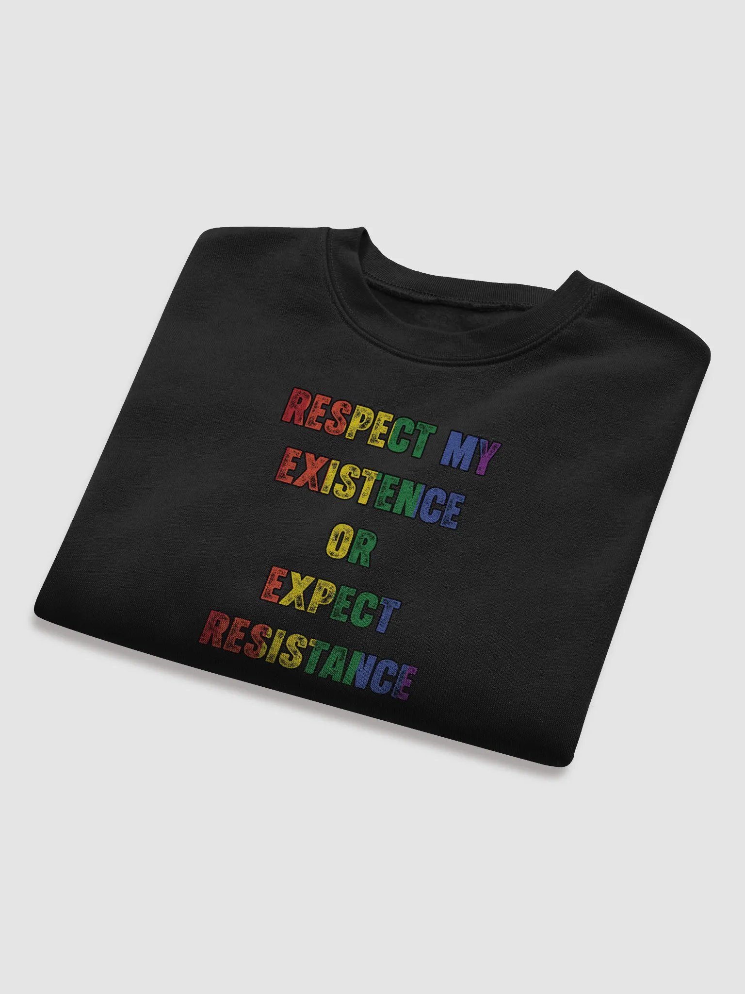 Respect my Existence or Expect Resistance - Crop Top Shirt product image (8)