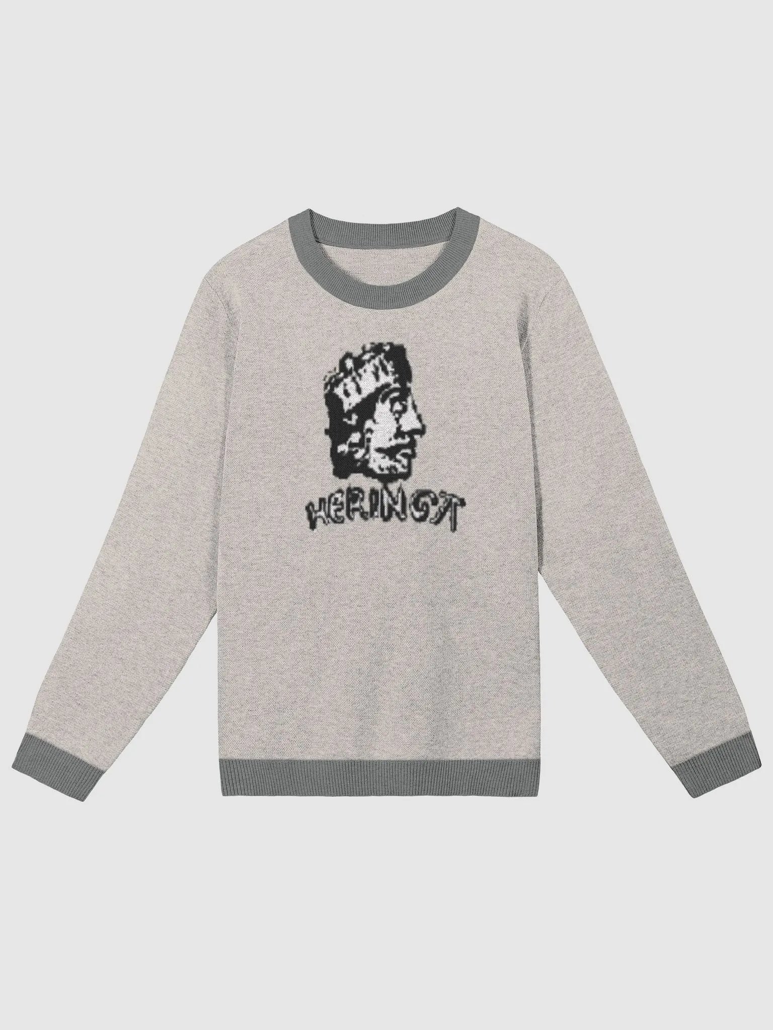 HERINGA LOGO KNITTED CREWNECK SWEATER CLASSIC FIT product image (1)