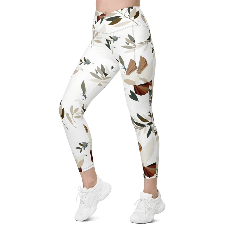 Harmony Birds Crossover Leggings with Pockets product image (7)