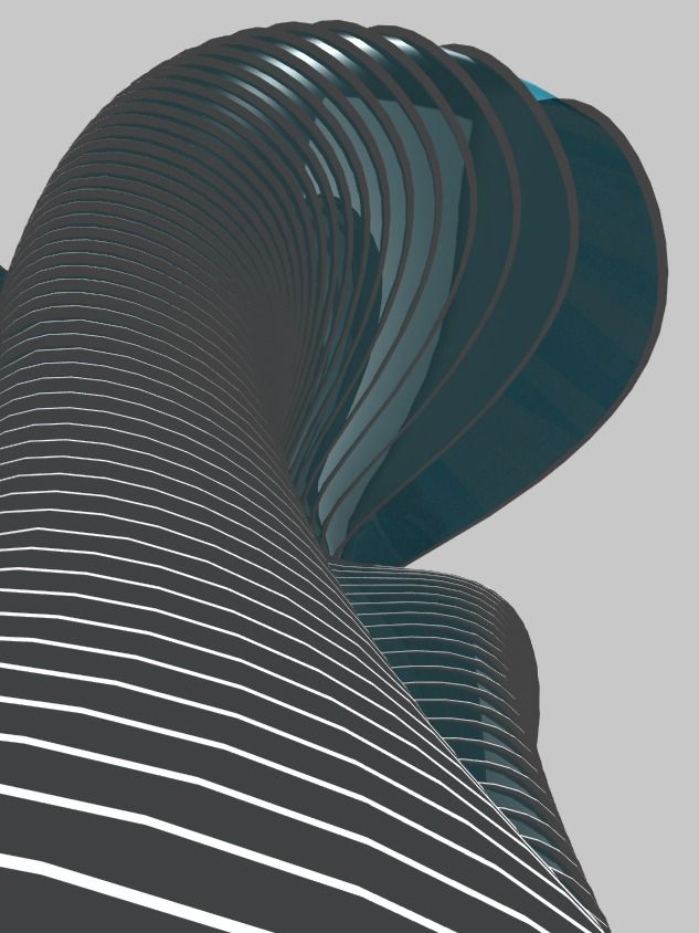 Parametric Tower Facade Design Grasshopper Rhino Files Download product image (3)