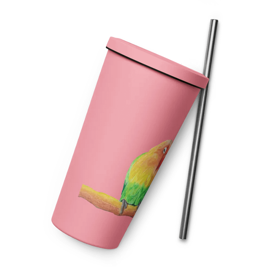 Lovebirds Drawing Straw Cup product image (10)