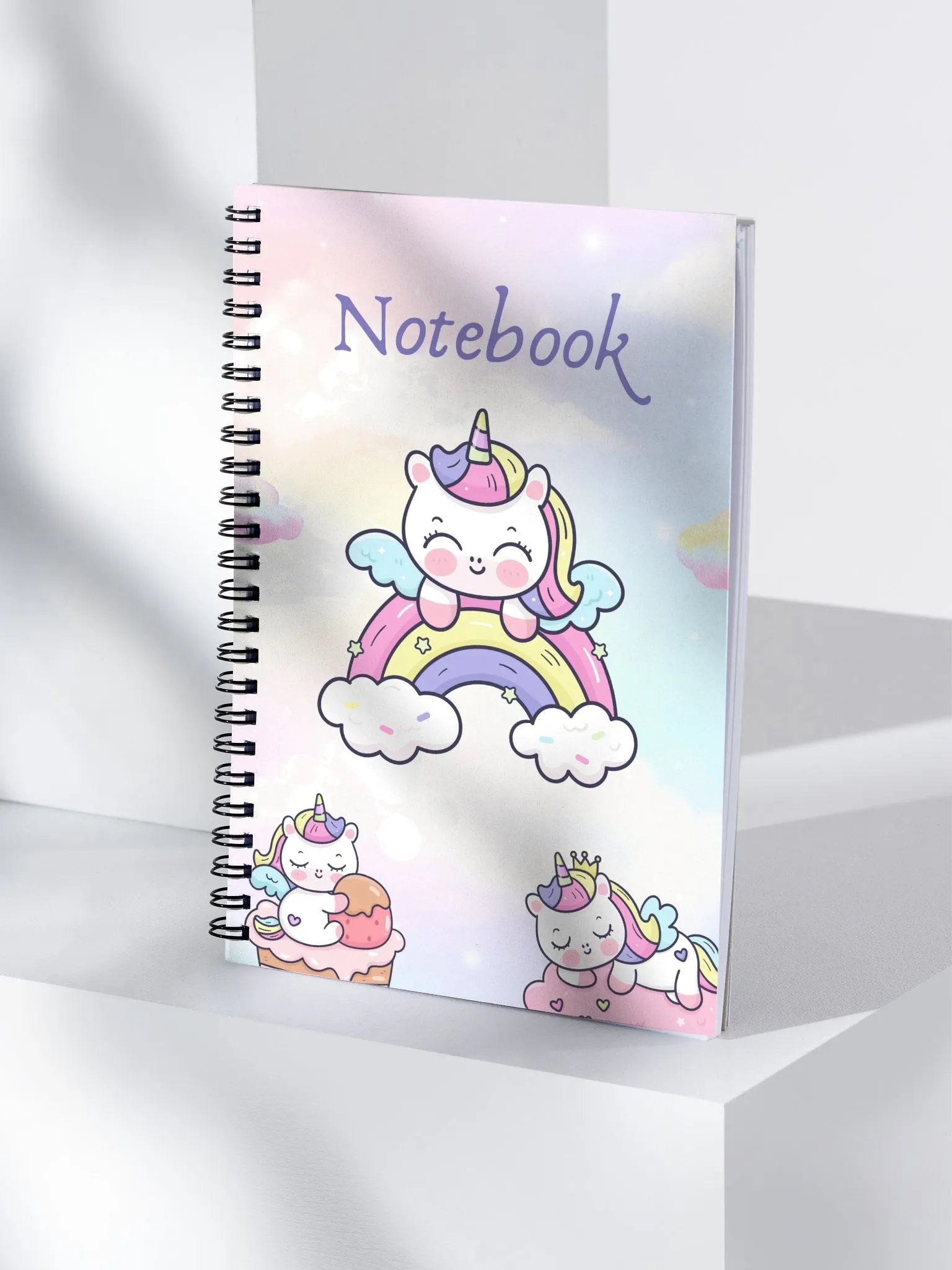Whimsical Unicorn Spiral Notebook product image (4)