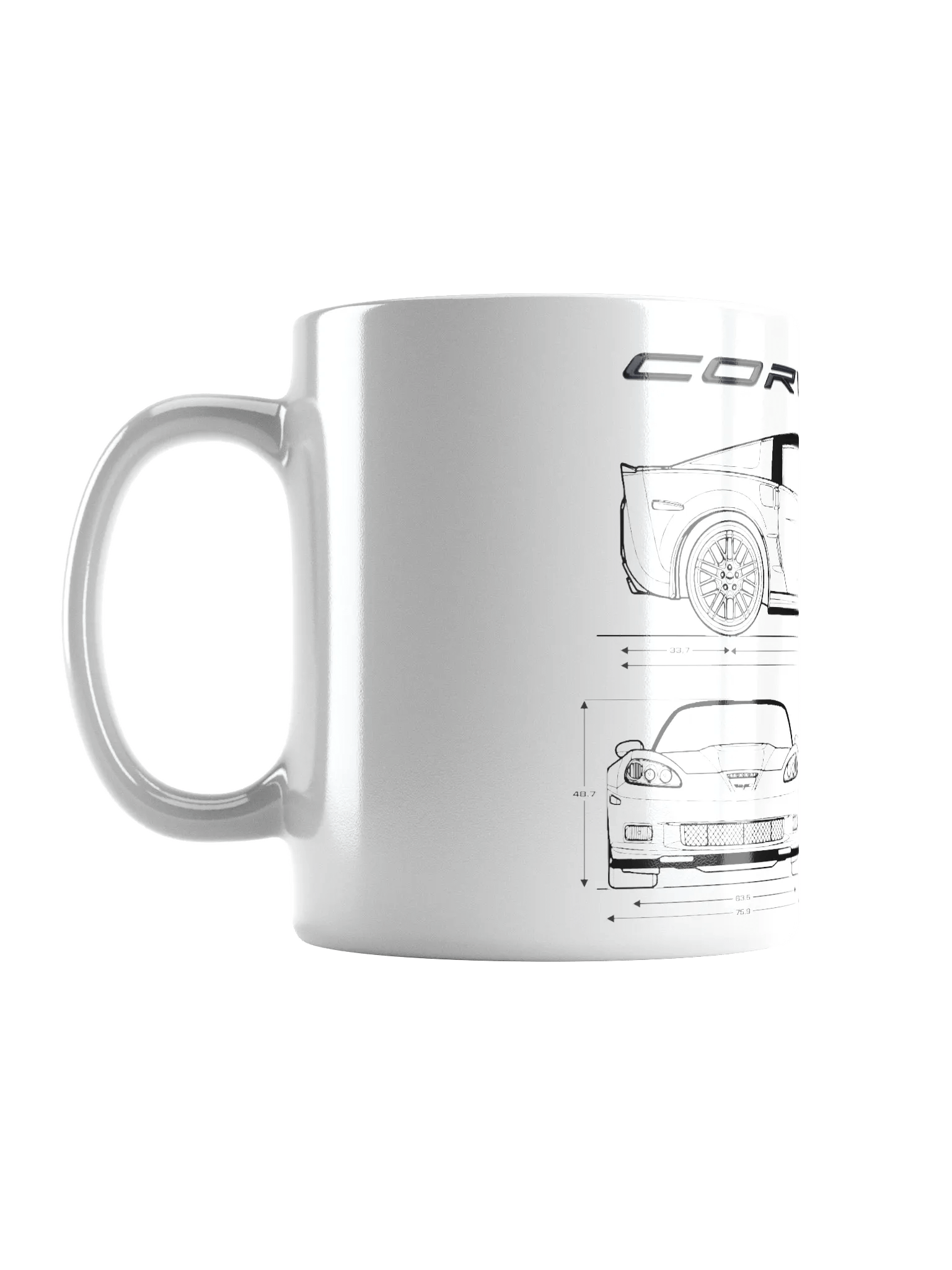 C6 VETTE- PEARL WHITE MUG product image (6)