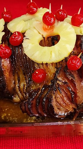 ​EL JAMÓN MÁS BRILLANTE DE THANKSGIVING ✨

​Este es el glaseado de miel y mostaza que necesitas para tu jamón de #Thanksgivin...