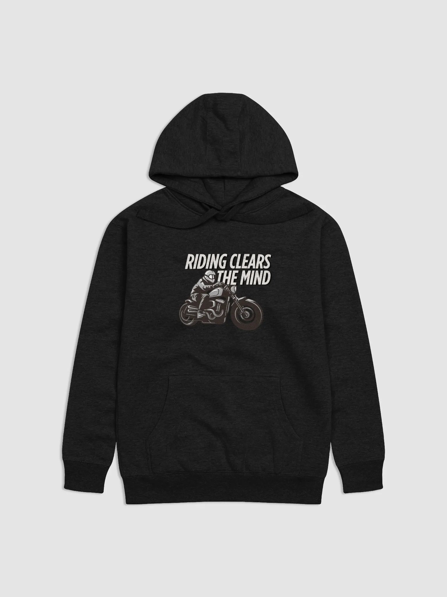 Mind-Clearing Motorcycle Ride Unisex Hoodie | Riding clears the mind product image (4)
