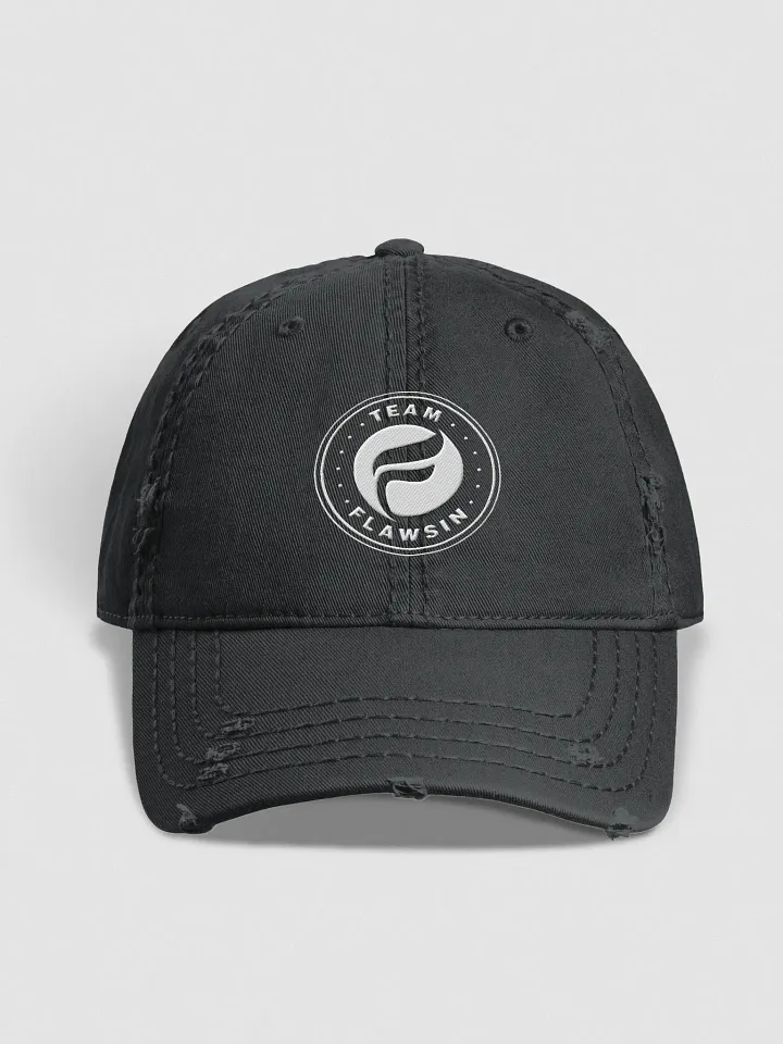Team Flawsin Otto Distressed Dad Hat product image (1)