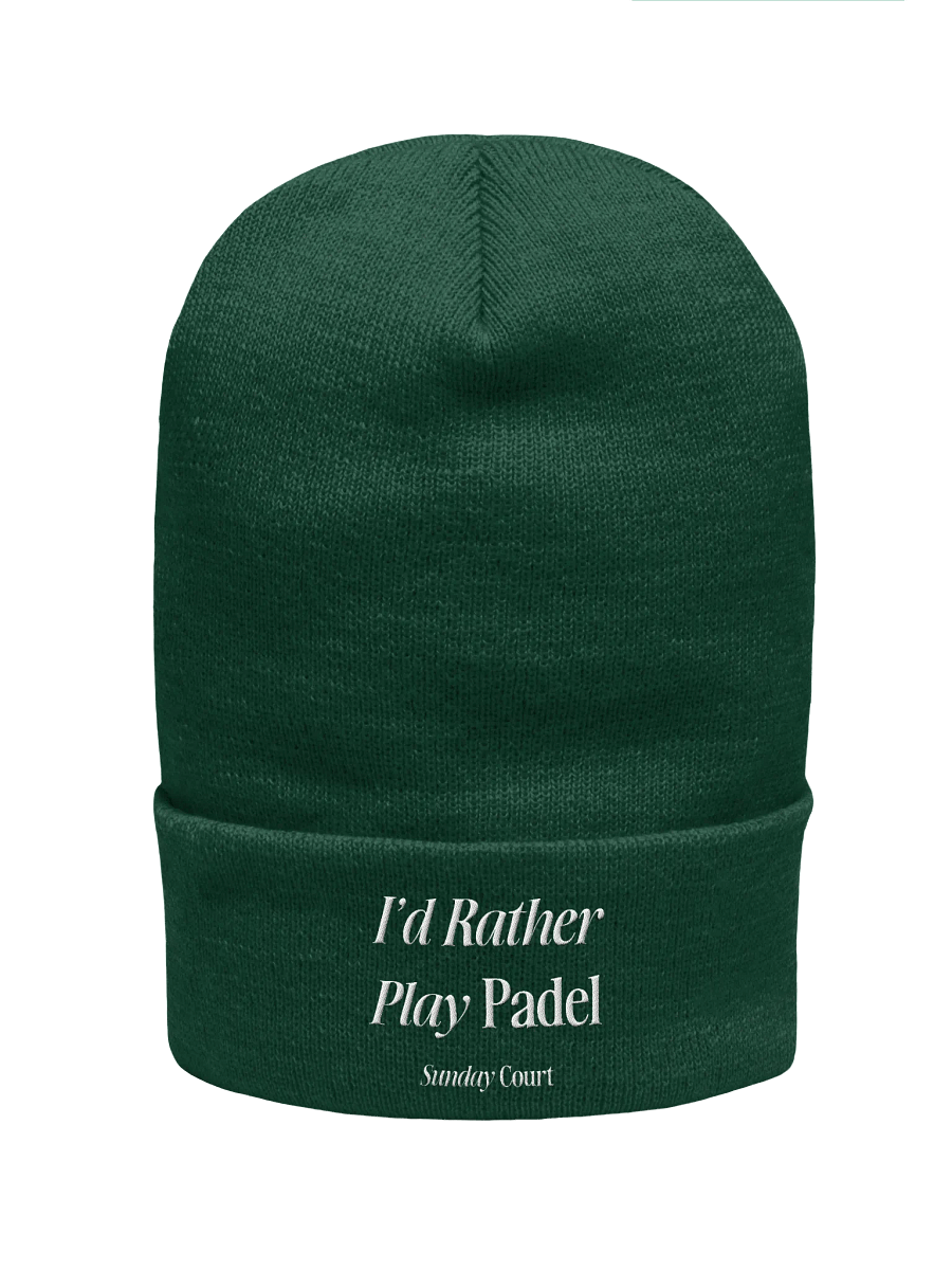 I'd Rather Play Padel — Beanie product image (3)